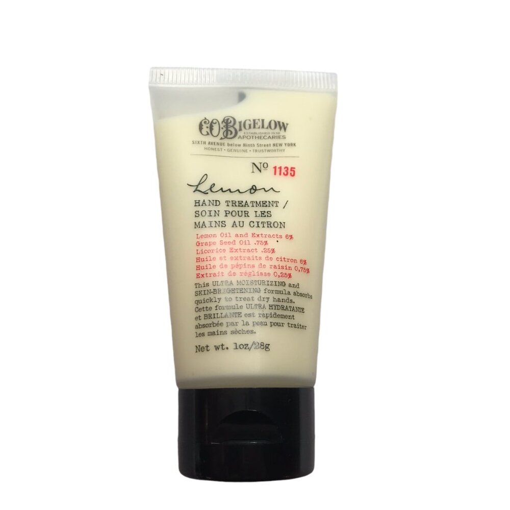 NEW Bigelow Apothecaries Hand Treatment Lotion Lemon Squeeze Bottle 1oz No 1135